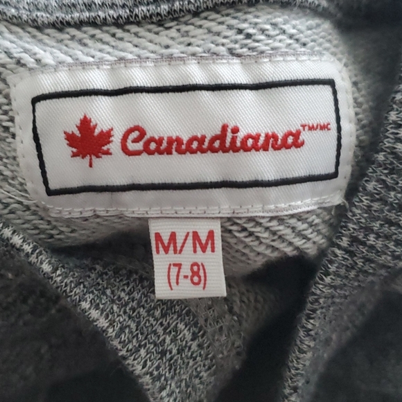 CANADIANA girls short-sleeve grey dress - Picture 4 of 5